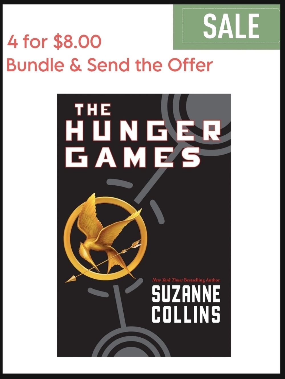 The Hunger Games by Suzanne Collins Book Softcover